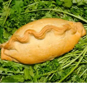 Meat and veg pasty