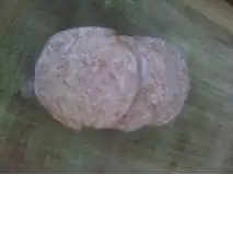 Pork and apple burger